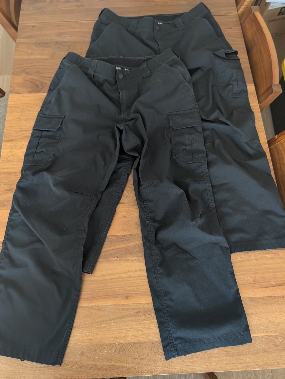2 Pairs - Under Armour Men's Utility Cargo Pants - Black, 36/30